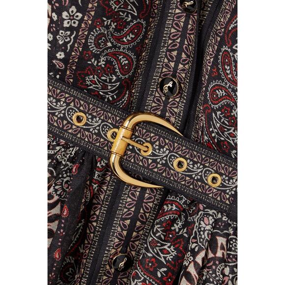 Zimmermann – *NWT* Matchmaker Bandana-Print Mini Dress – Black Bandana – Size 0P - Picture 9 of 9